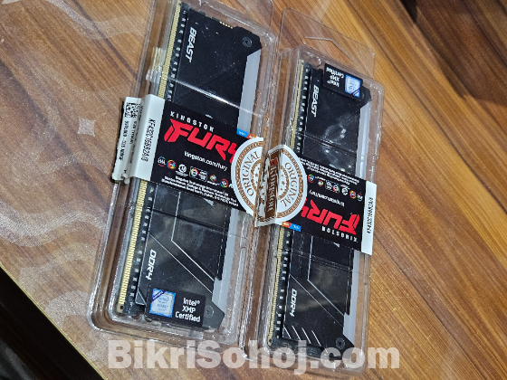 Dextop Ram Kingston Fury Beast Argb 8★2 = 16gb Ddr4